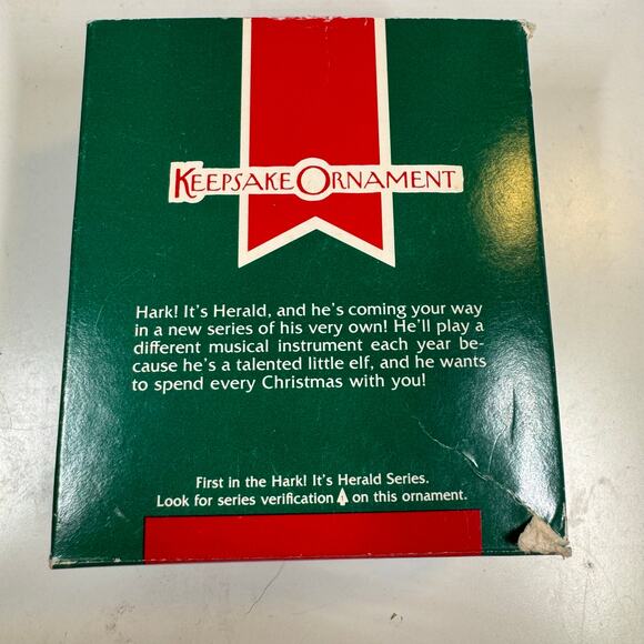 Hallmark Hark! It’s Herald 1989 ornament Keepsake Ornament First in Series Elf - Picture 3 of 8